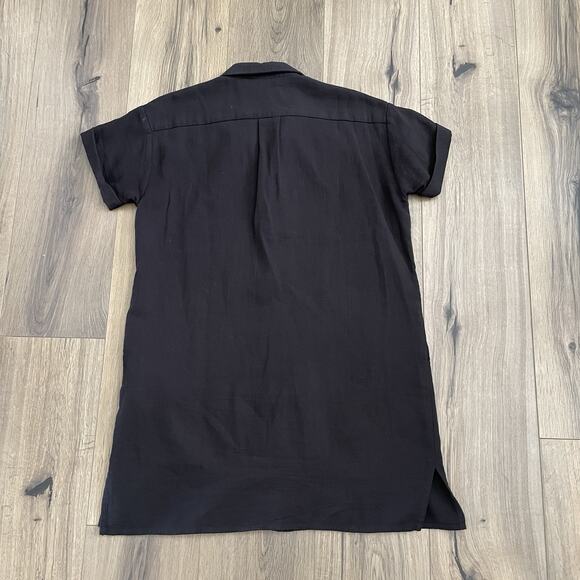 HATCH Maternity Dress Black Size 0 Short Sleeve Button Down Pregnant Nursing - Picture 11 of 12